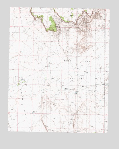 Wild Band Pockets, AZ USGS Topographic Map