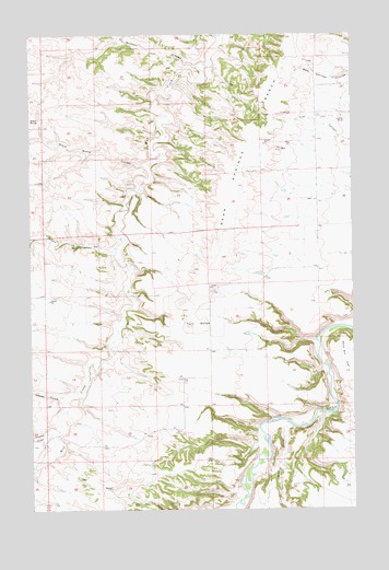 Wild Bill Flat West, MT USGS Topographic Map