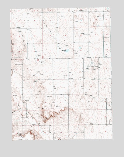 Wild Horse Lake, CO USGS Topographic Map
