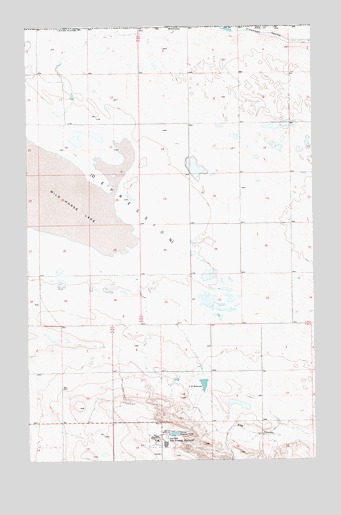 Wild Horse Lake East, MT USGS Topographic Map