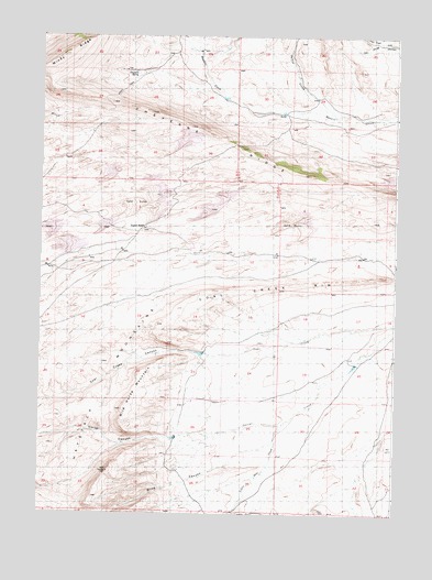 Wild Horse Mountain, WY USGS Topographic Map