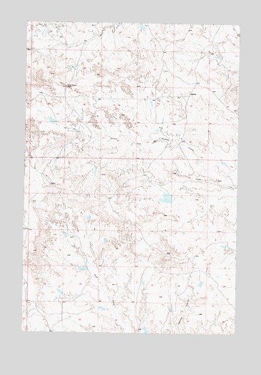 Wild Horse Pass, MT USGS Topographic Map