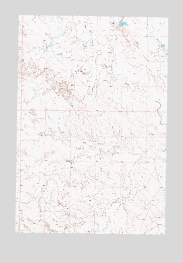 Wild Horse Pass SE, MT USGS Topographic Map