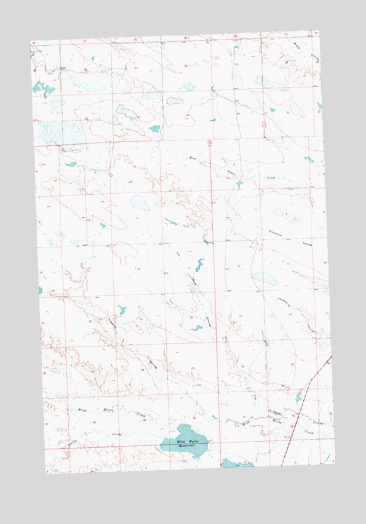 Wild Horse Reservoir, MT USGS Topographic Map