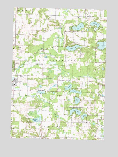 Wild Rose, WI USGS Topographic Map