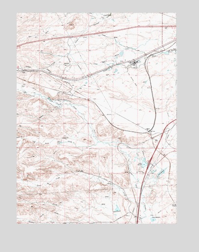 Borie, WY USGS Topographic Map
