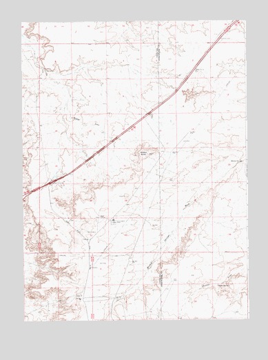 Wildcat Butte, WY USGS Topographic Map