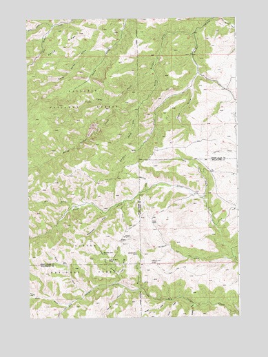 Wildcat Draw, MT USGS Topographic Map