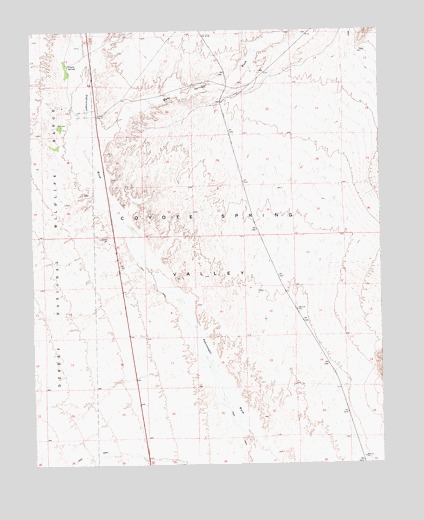 Wildcat Wash NW, NV USGS Topographic Map