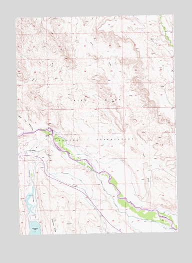 Wilderness, WY USGS Topographic Map