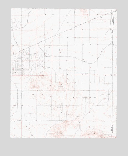 Boron NW, CA USGS Topographic Map