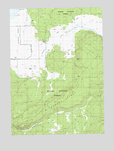 Wildhorse Ridge, OR USGS Topographic Map
