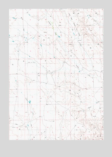 Wildlife Draw West, WY USGS Topographic Map