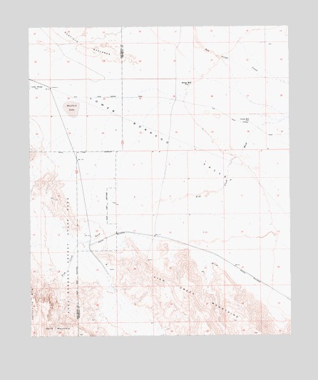 Borrego Mountain SE, CA USGS Topographic Map