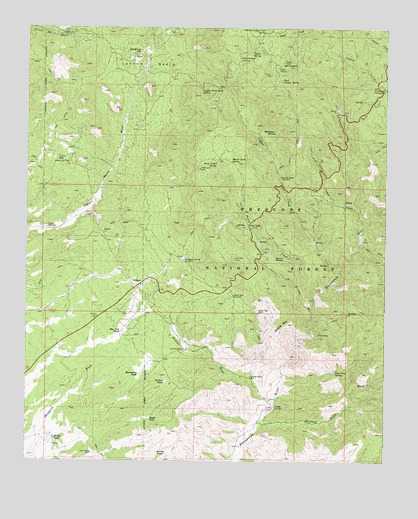 Wilhoit, AZ USGS Topographic Map