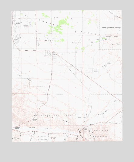 Borrego Sink, CA USGS Topographic Map