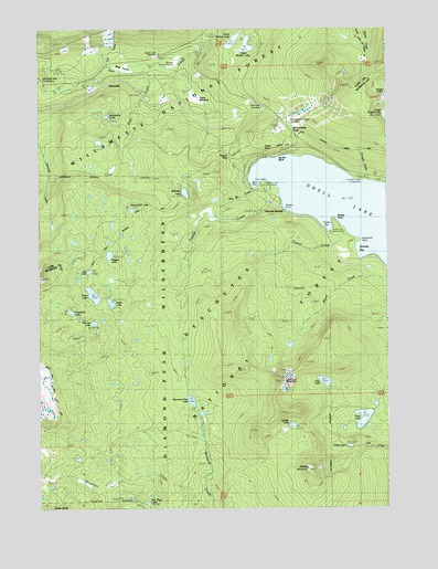 Willamette Pass, OR USGS Topographic Map