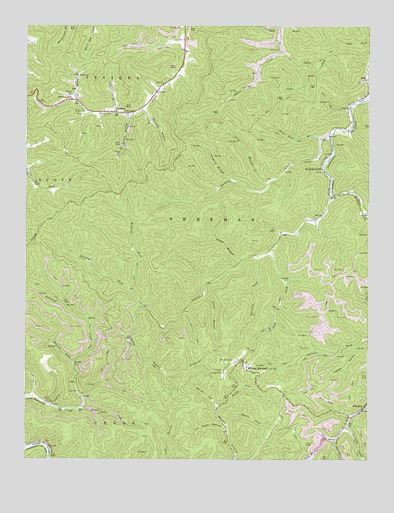 Williams Mountain, WV USGS Topographic Map
