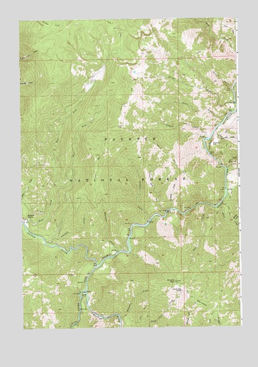 Williams Peak, ID USGS Topographic Map