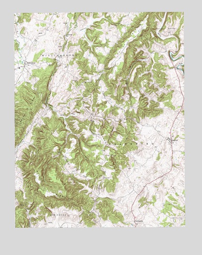 Williamsburg, WV USGS Topographic Map