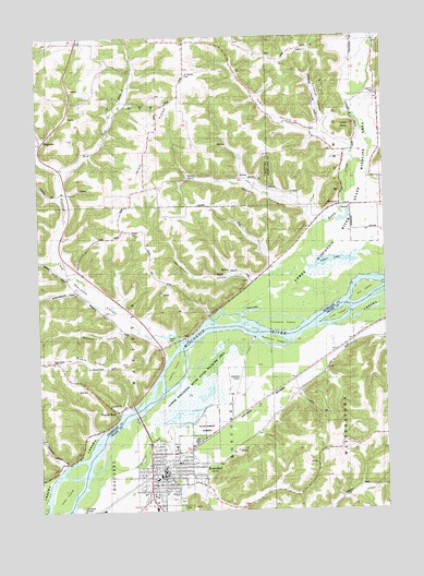 Boscobel, WI USGS Topographic Map