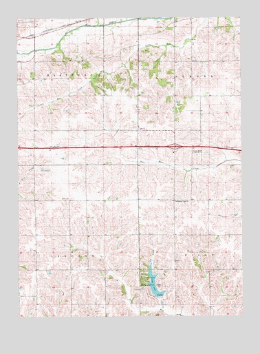 Williamsburg NW, IA USGS Topographic Map