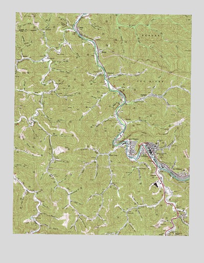 Williamson, WV USGS Topographic Map