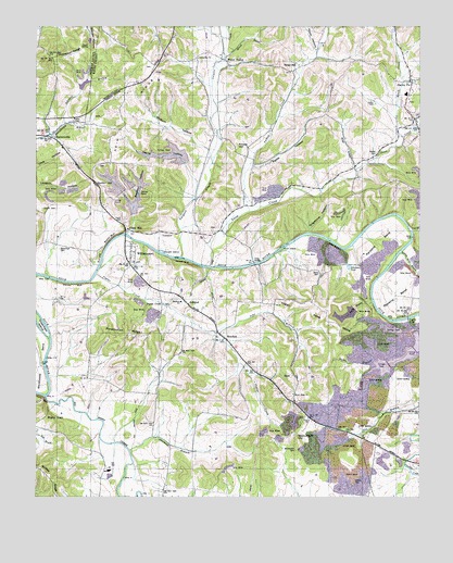 Williamsport, TN USGS Topographic Map