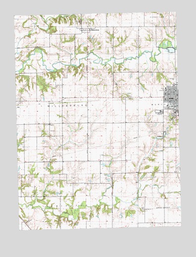 Aledo West, IL USGS Topographic Map