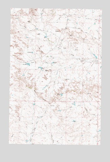 Willis Buttes, MT USGS Topographic Map