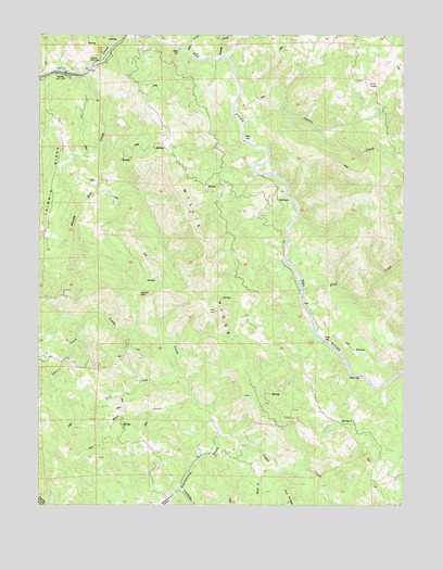 Willis Ridge, CA USGS Topographic Map