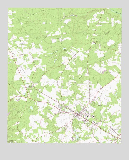 Williston, SC USGS Topographic Map