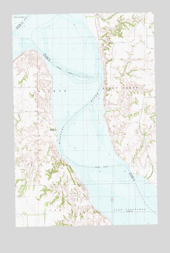 Williston SE, ND USGS Topographic Map