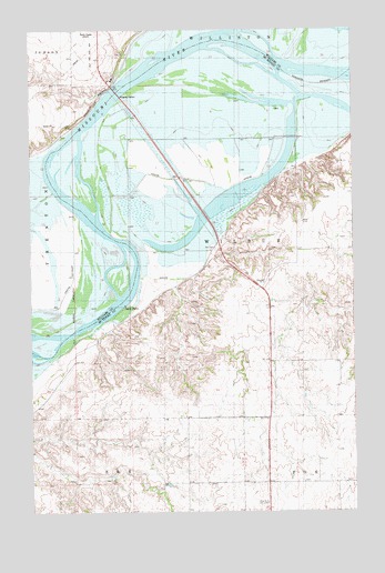 Williston SW, ND USGS Topographic Map