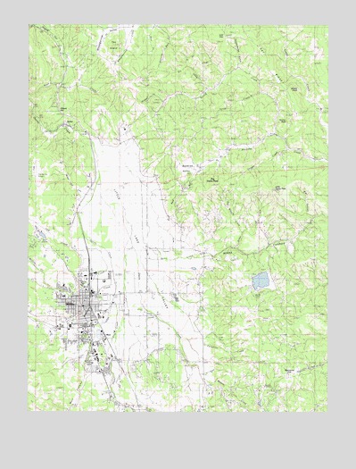 Willits, CA USGS Topographic Map