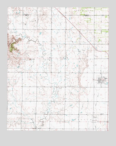 Willow, OK USGS Topographic Map