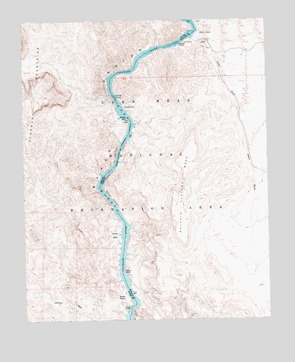 Willow Beach, AZ USGS Topographic Map