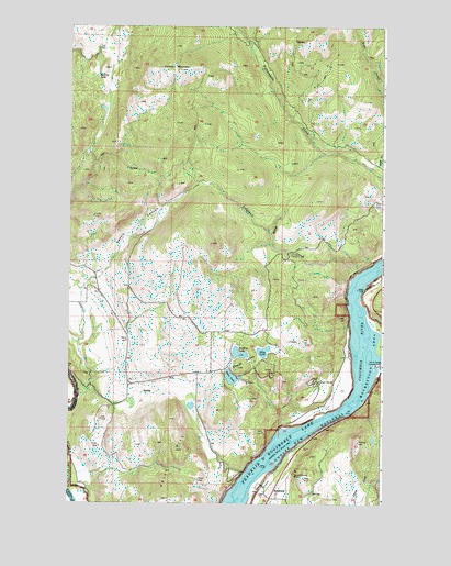 Bossburg, WA USGS Topographic Map