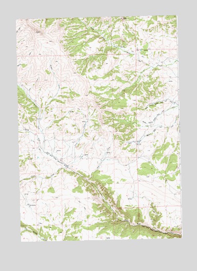 Willow Creek, WY USGS Topographic Map