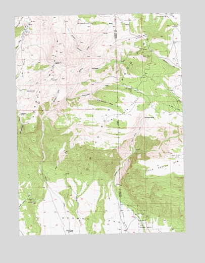 Willow Creek Butte, UT USGS Topographic Map
