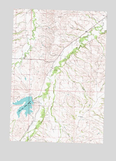 Willow Creek Dam, MT USGS Topographic Map