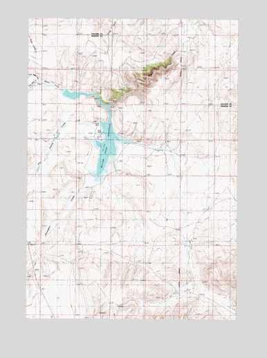 Willow Creek Reservoir, MT USGS Topographic Map