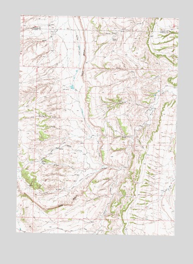Willow Creek School, WY USGS Topographic Map