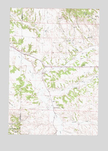 Willow Crossing, MT USGS Topographic Map