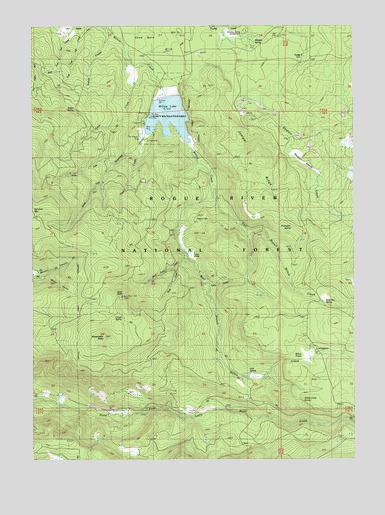 Willow Lake, OR USGS Topographic Map