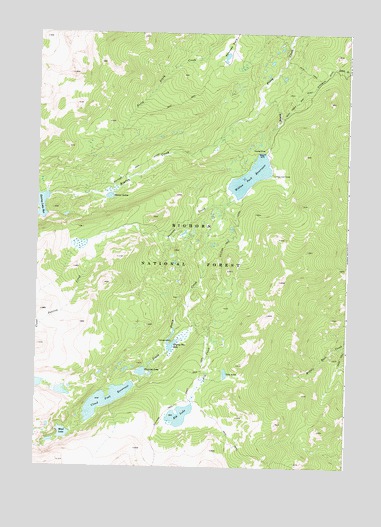 Willow Park Reservoir, WY USGS Topographic Map