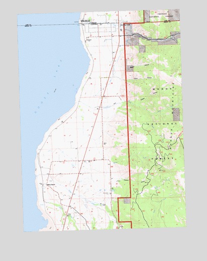 Willow Ranch, CA USGS Topographic Map