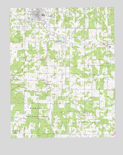 Willow Springs South, MO USGS Topographic Map