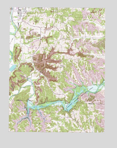 Wills Creek, OH USGS Topographic Map