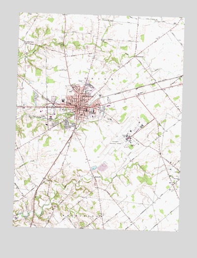 Wilmington, OH USGS Topographic Map